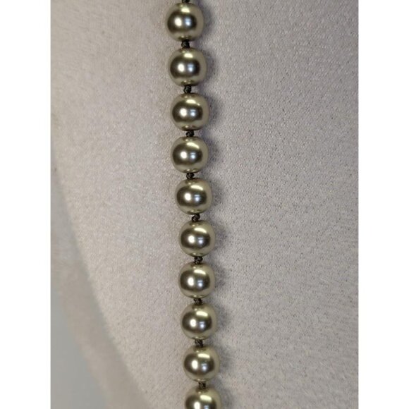 3 for $30 Vintage gold single strand long high quality faux pearl knotted - Picture 8 of 9